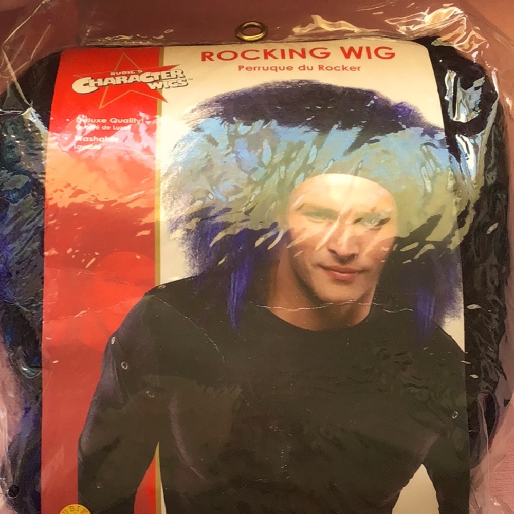 Rubie’s character wigs Rocking wig blue black one size